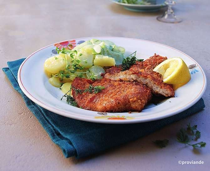 Wiener Schnitzel mit Kerbelbutter | Gustarium